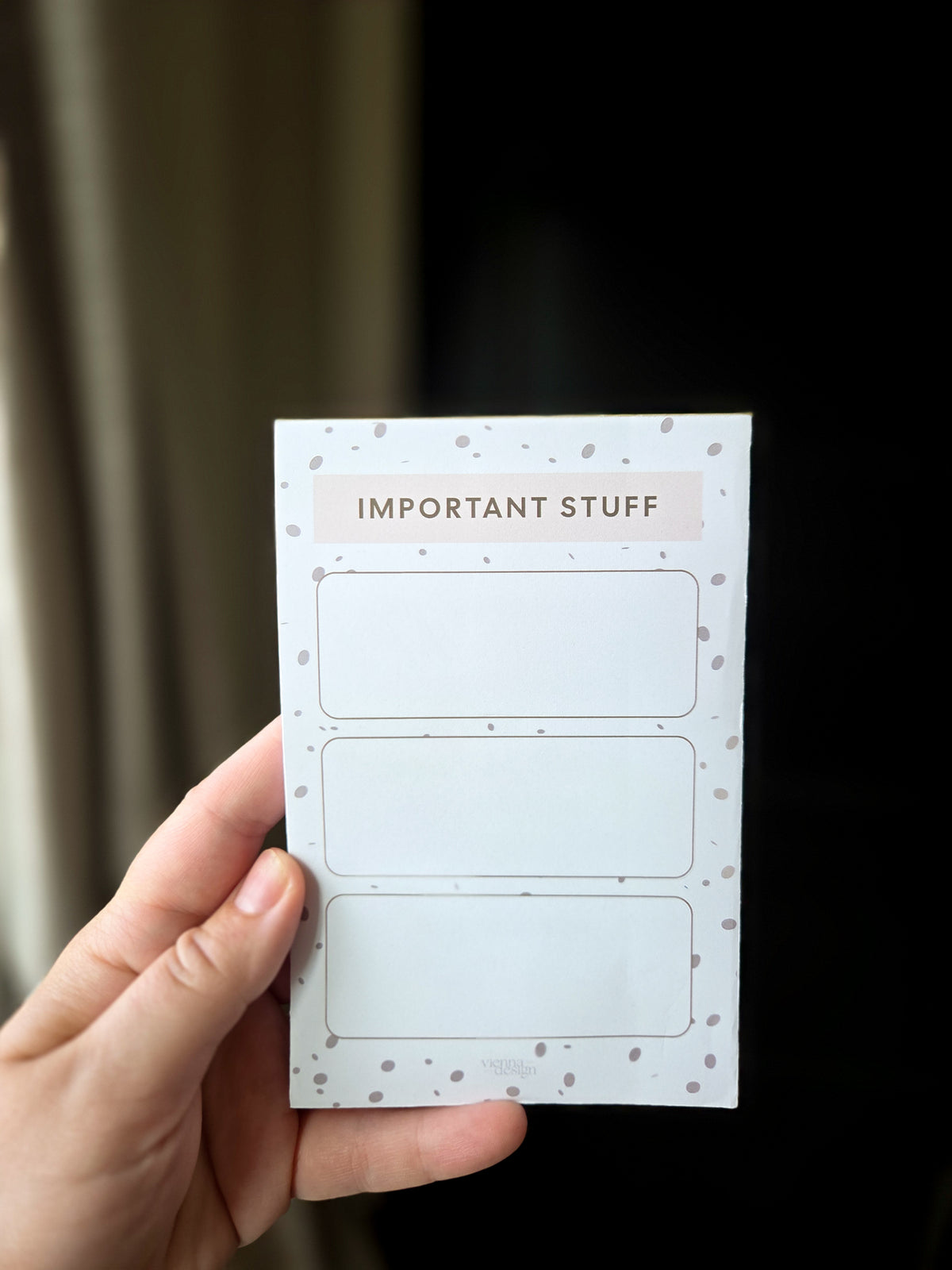 Important Stuff Notepad