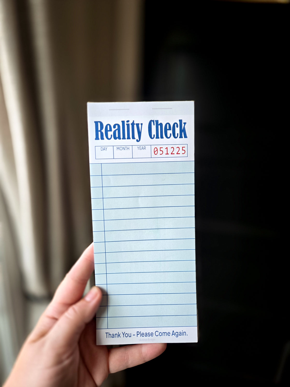 Reality Check Notepad