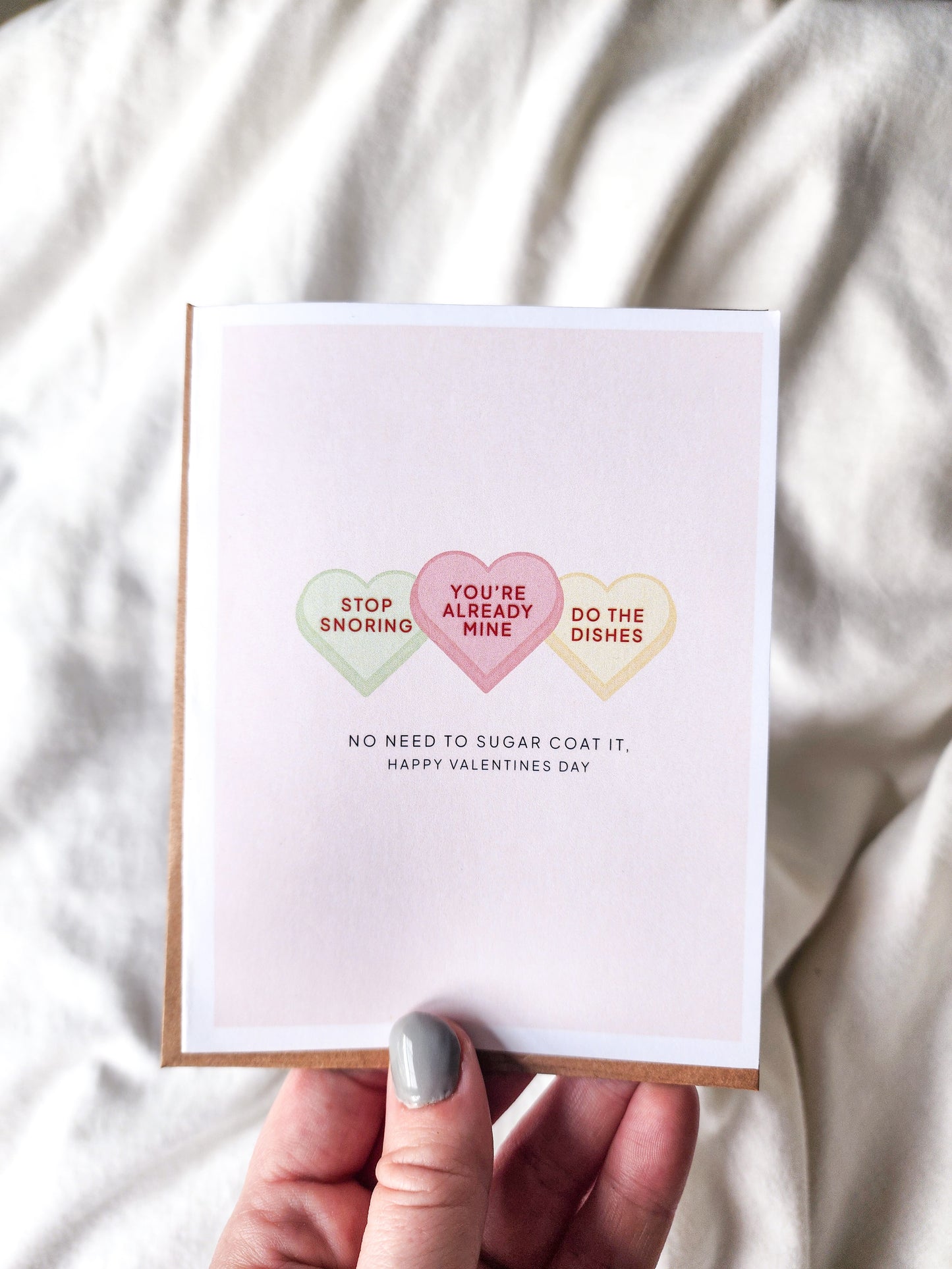 candy hearts card