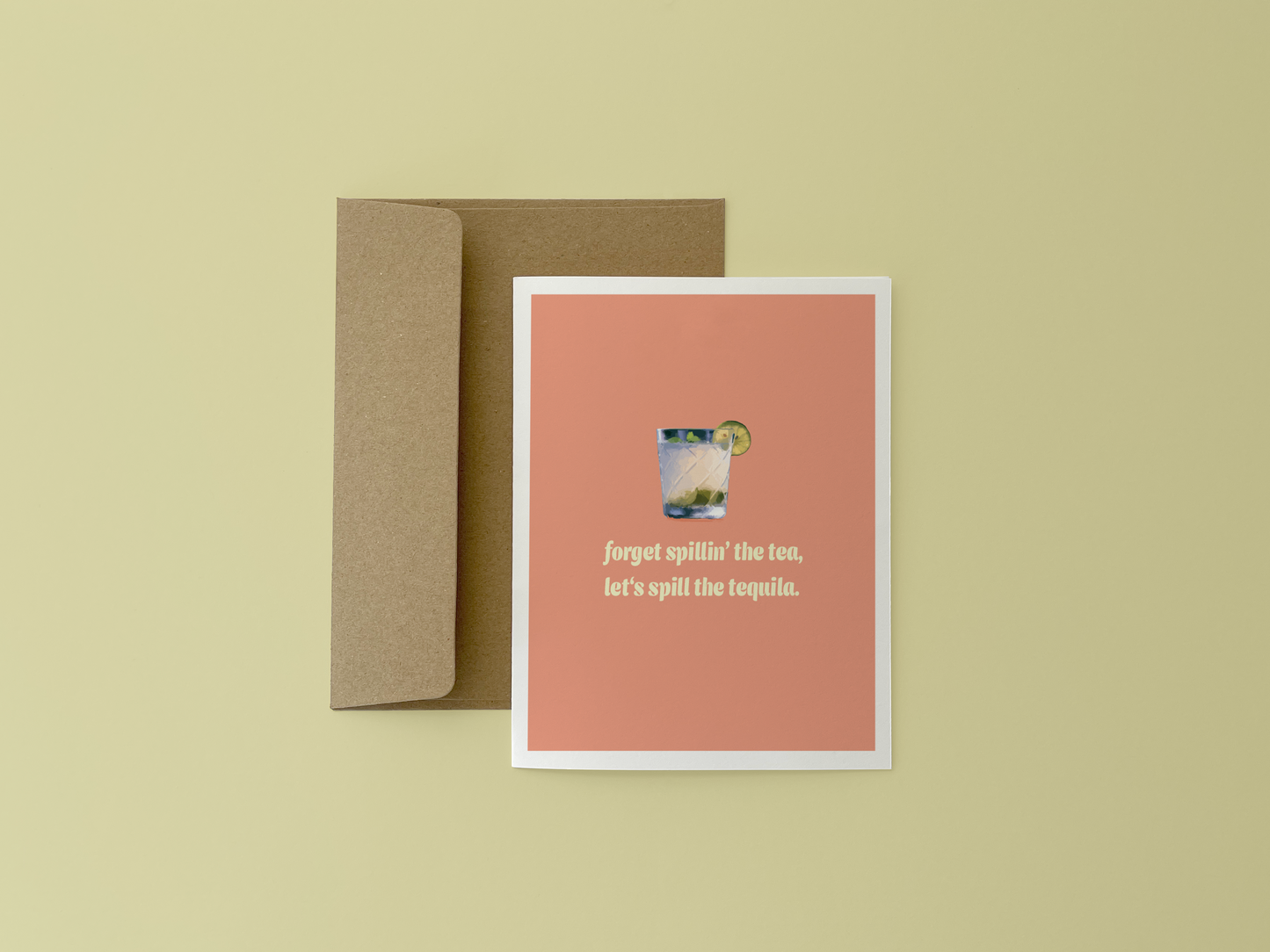 Spill The Tequila Card