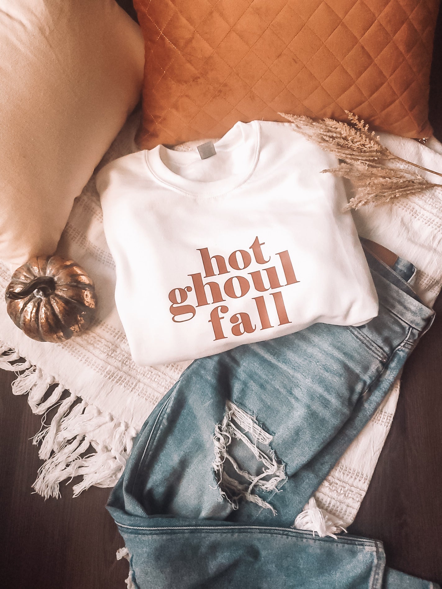 hot ghoul fall crewneck