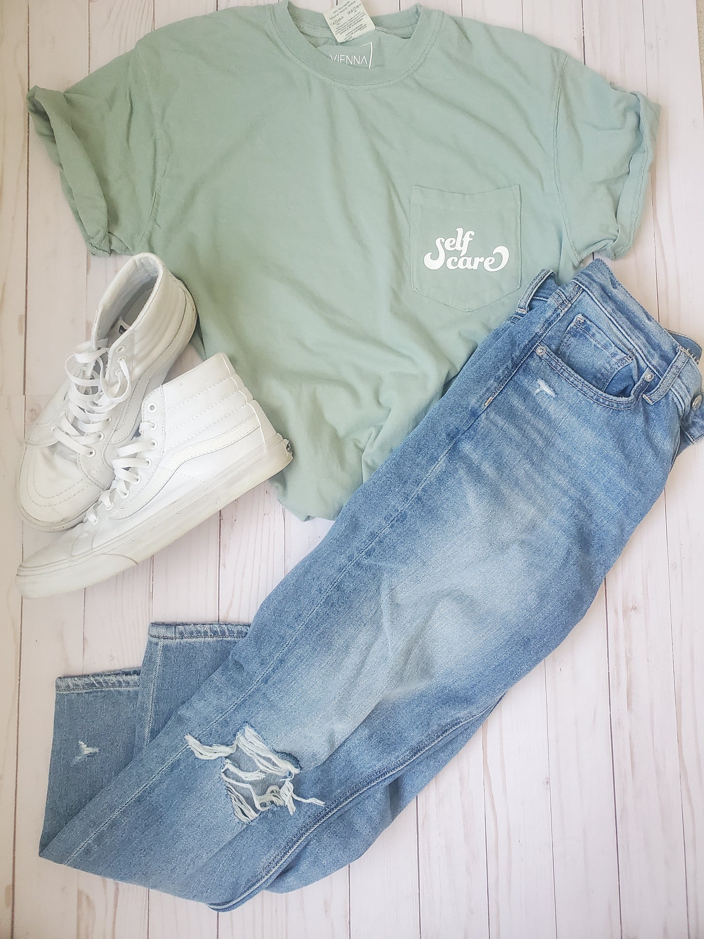 self care pocket tshirt