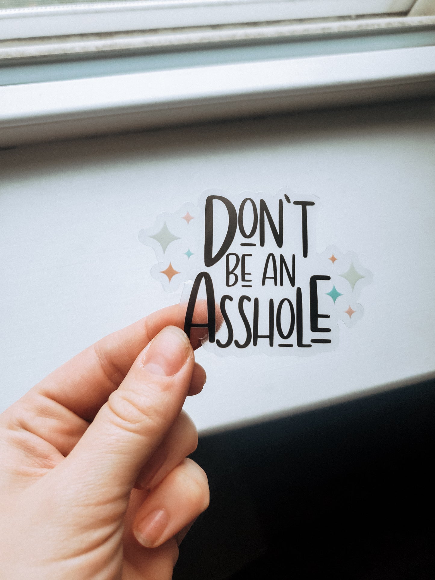 'DON'T BE AN ASSHOLE' STICKER