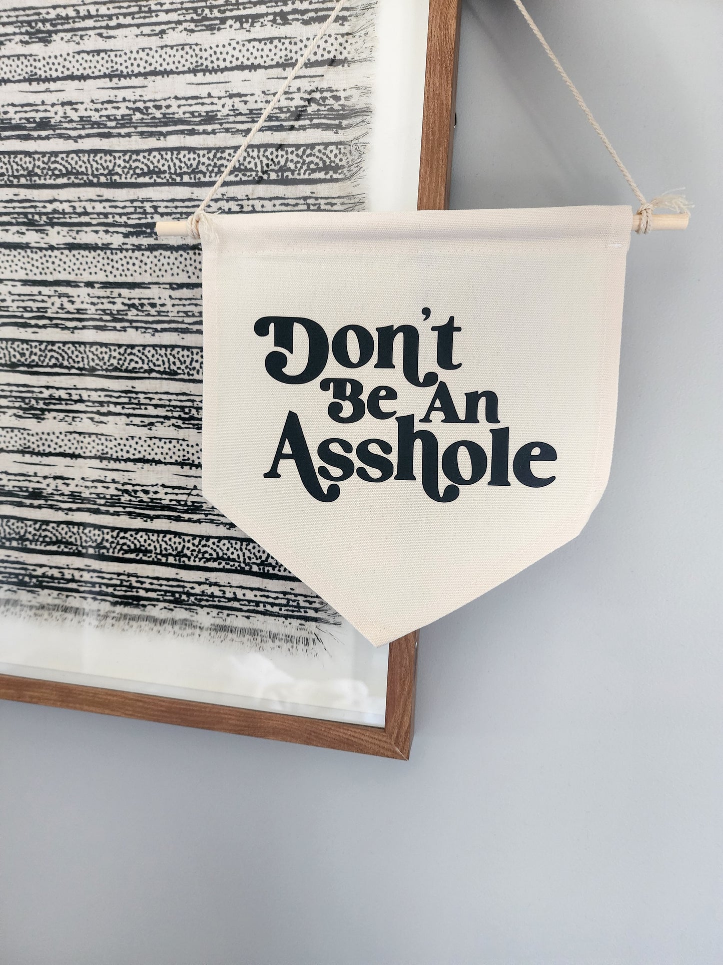 hanging canvas print