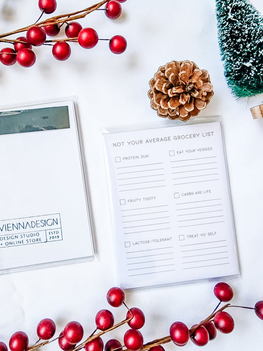 not your average grocery list