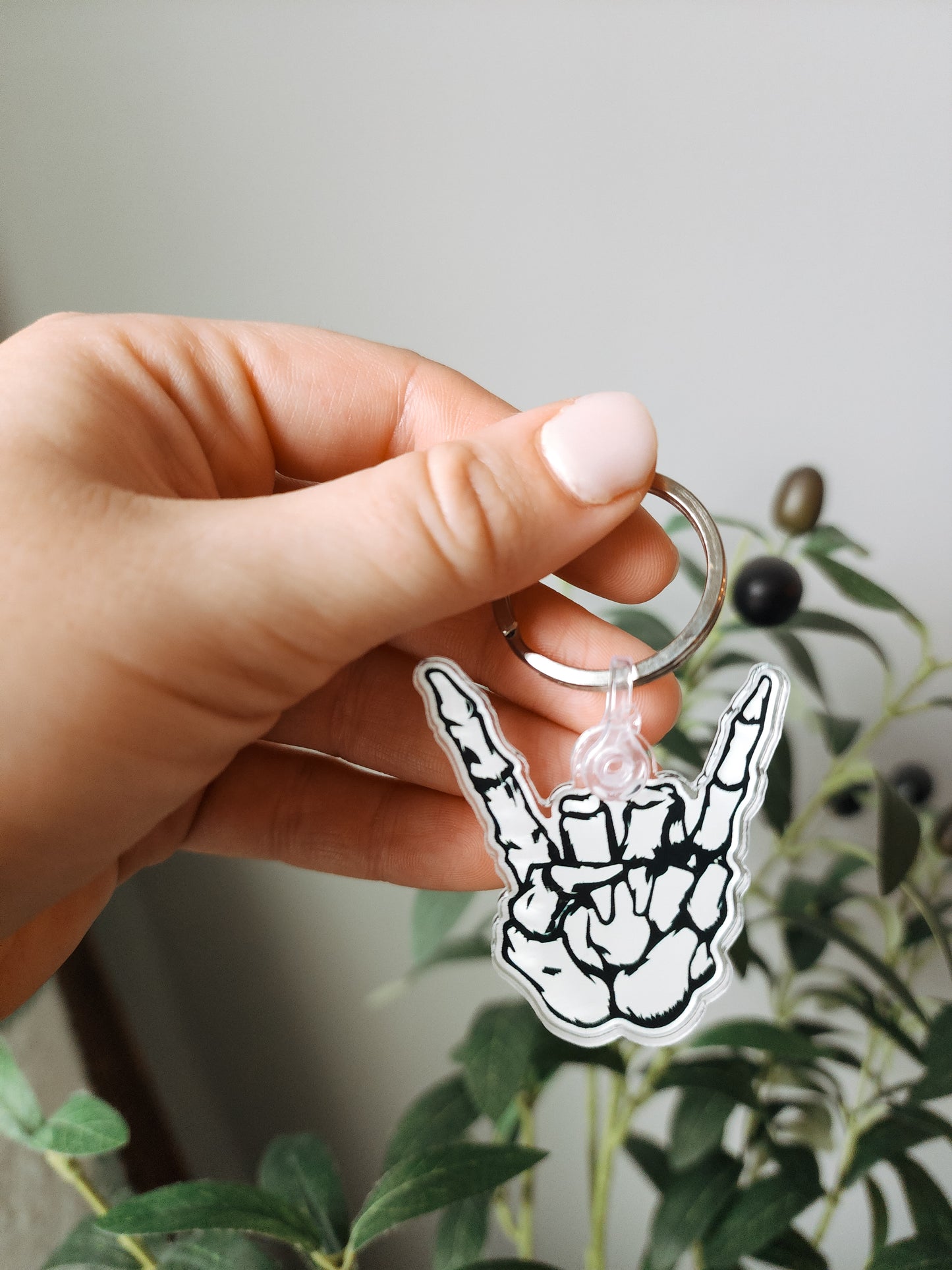 rock on keychain