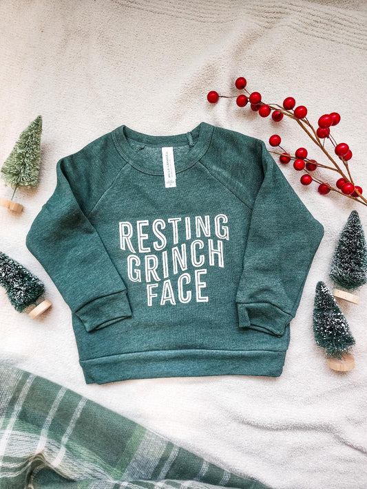 kids 'resting grinch face' crew