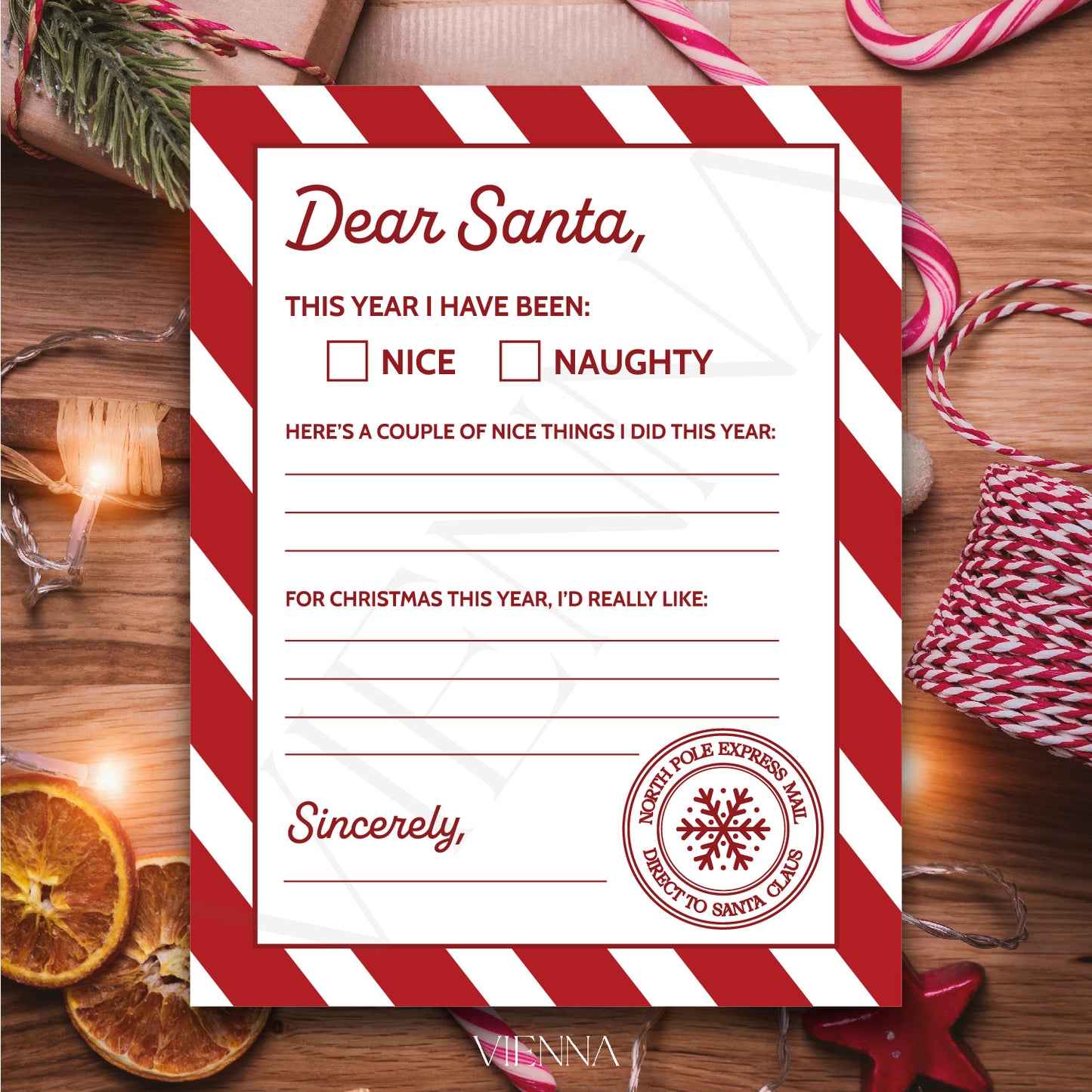 DEAR SANTA LETTER