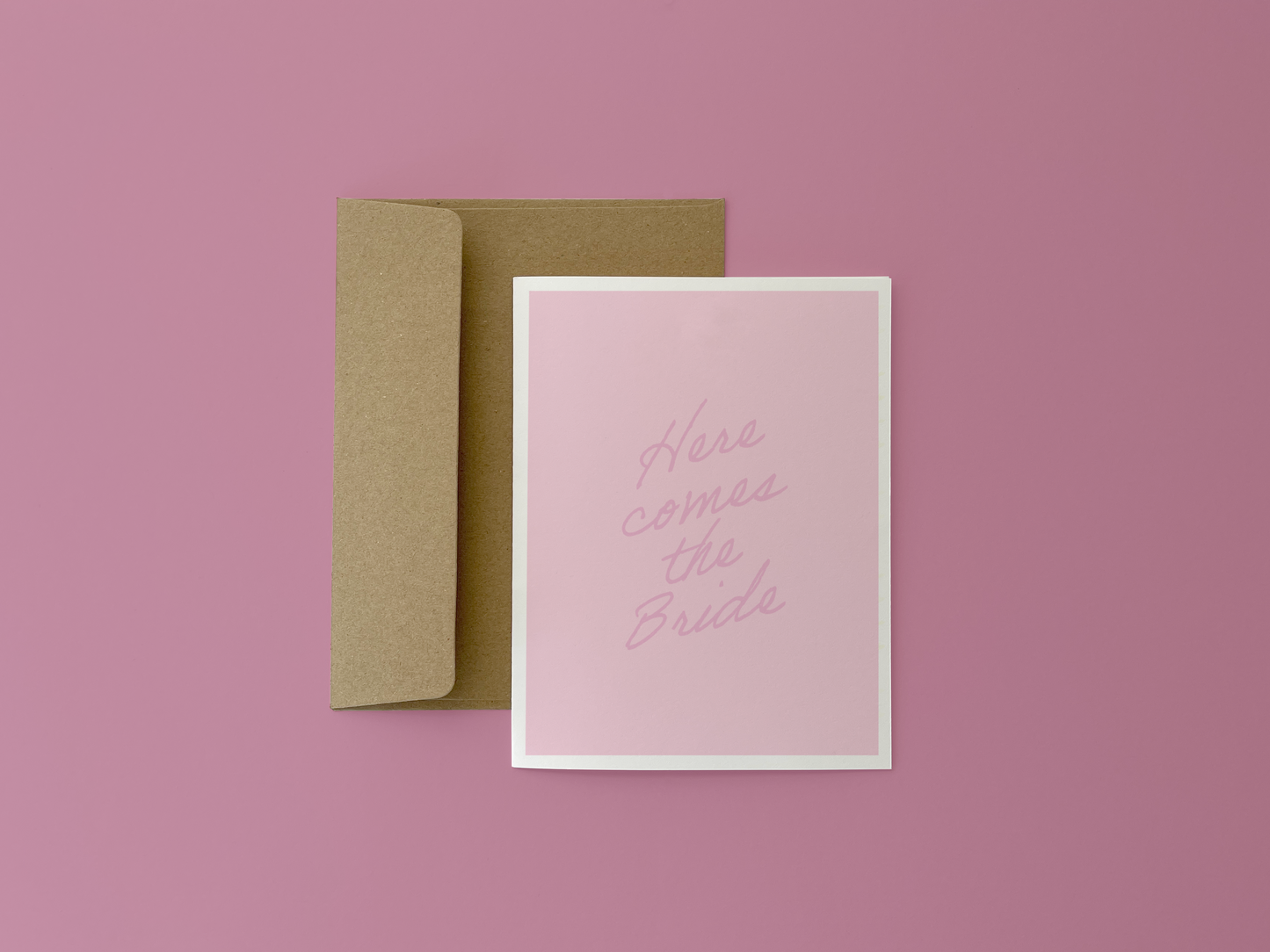 Here Comes The Bride Card