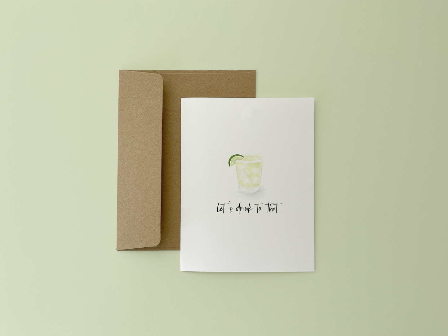 Let's Drink To That Card