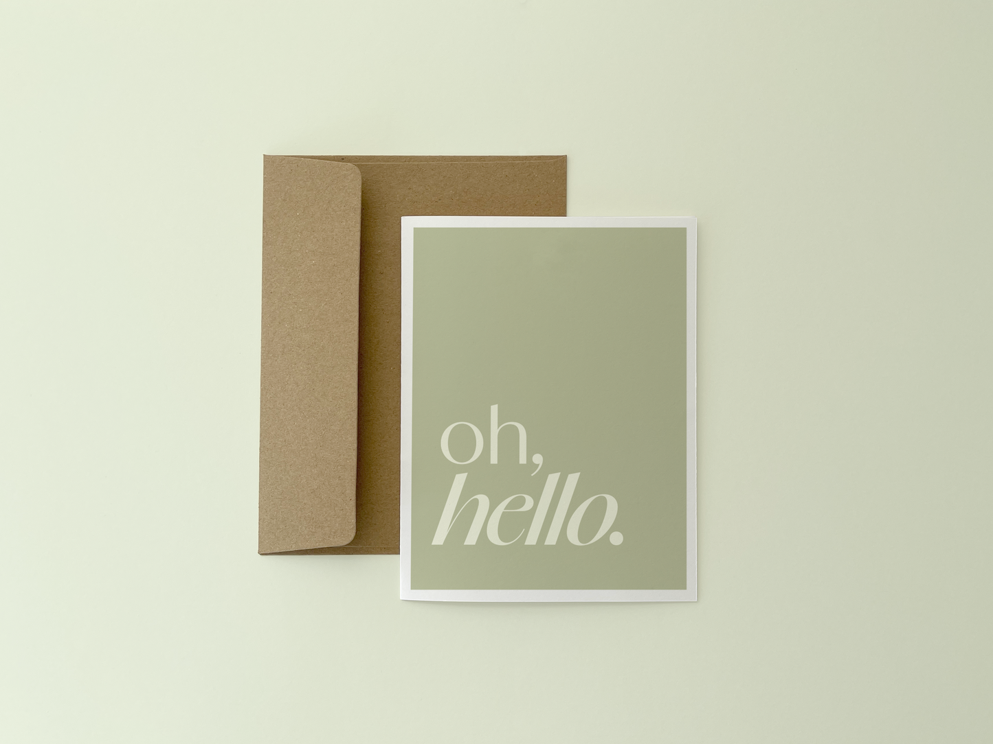 Oh Hello Card