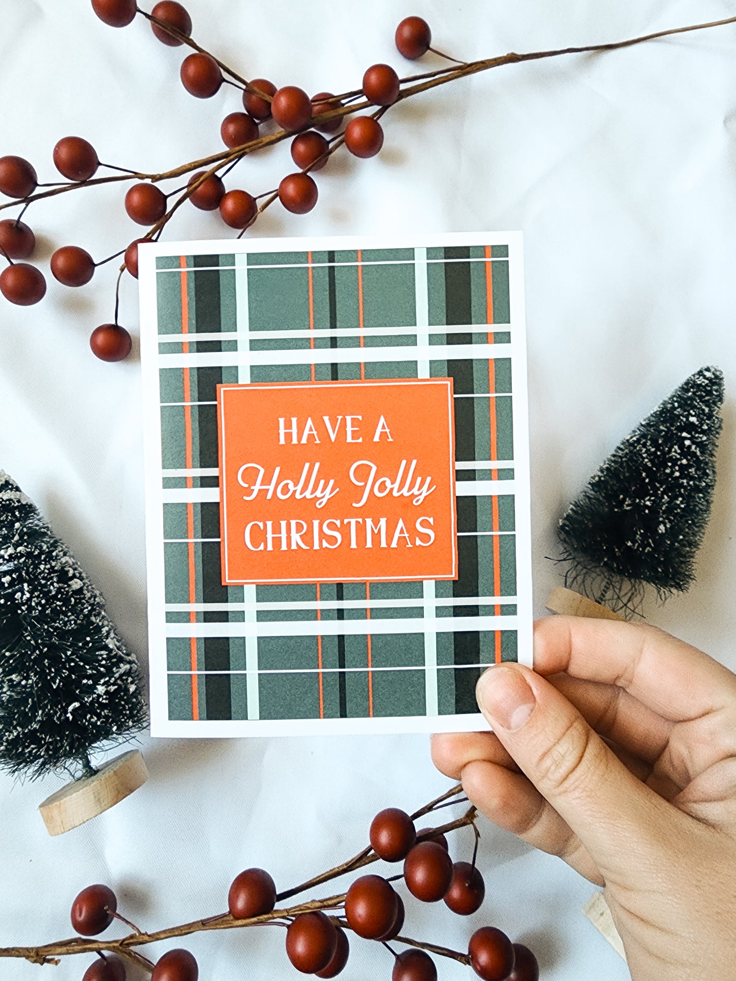 'holly jolly' card