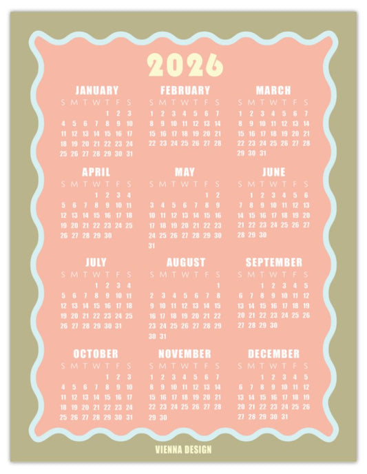 2026 Magnet Calendar