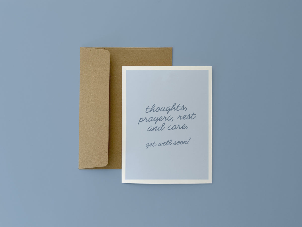 Thoughts And Prayers Card