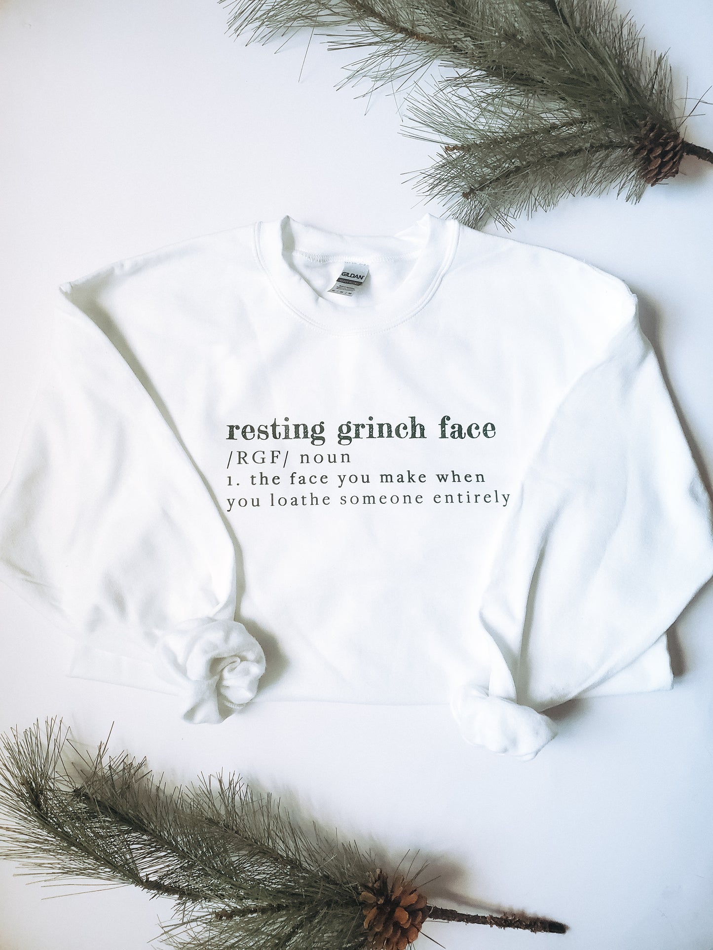 'resting grinch face' crewneck