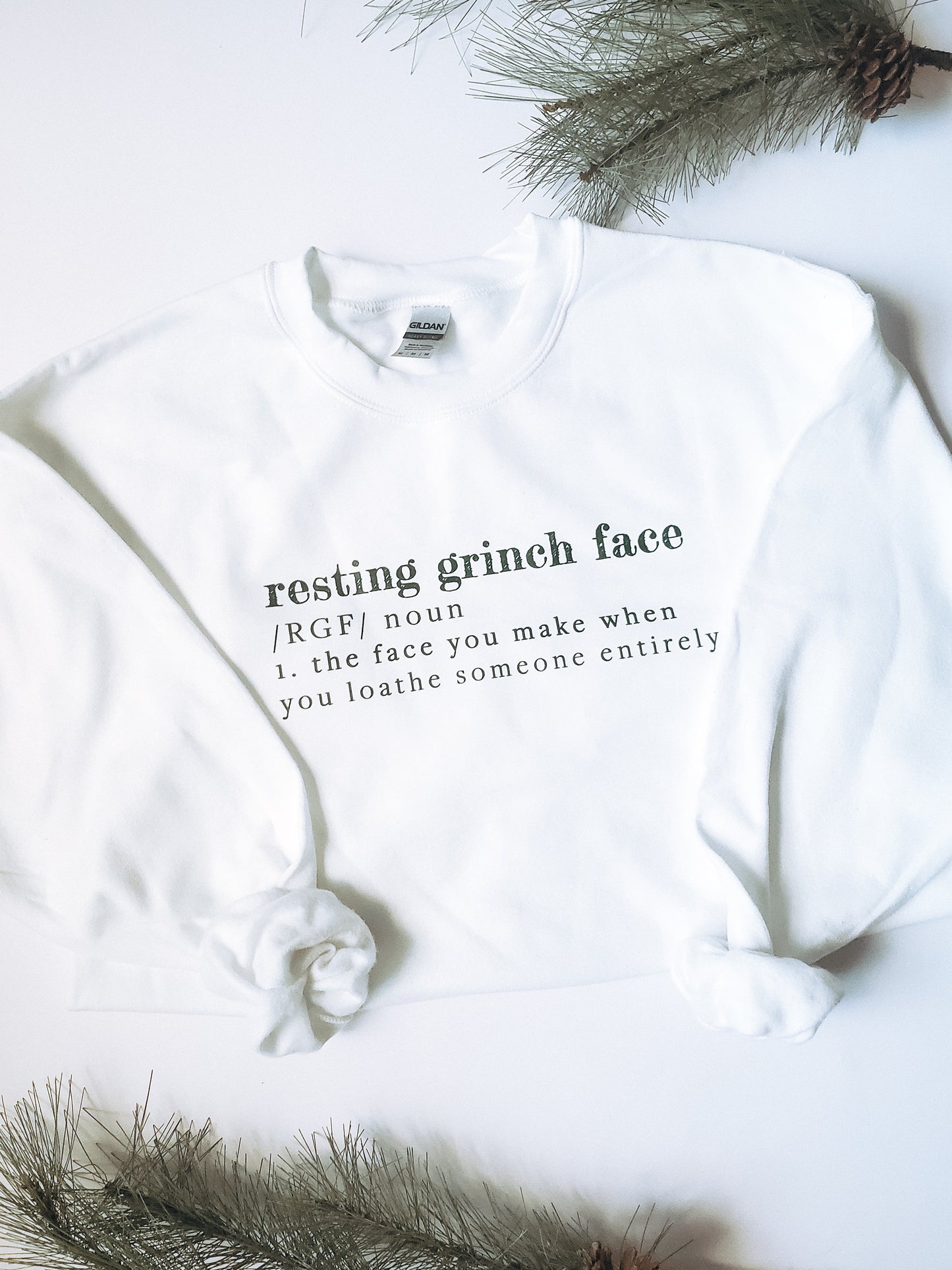 'resting grinch face' crewneck