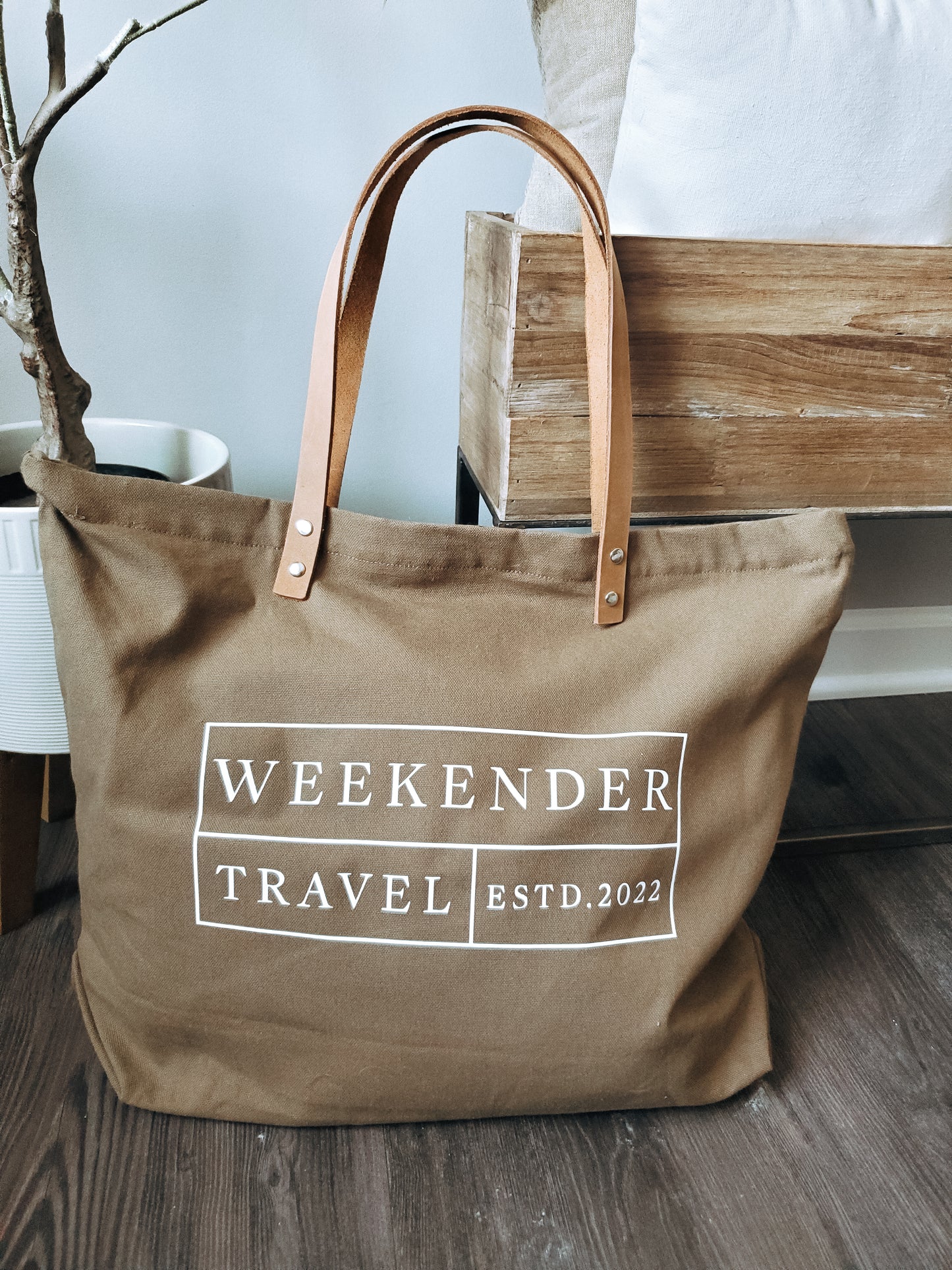 'weekender' large tote