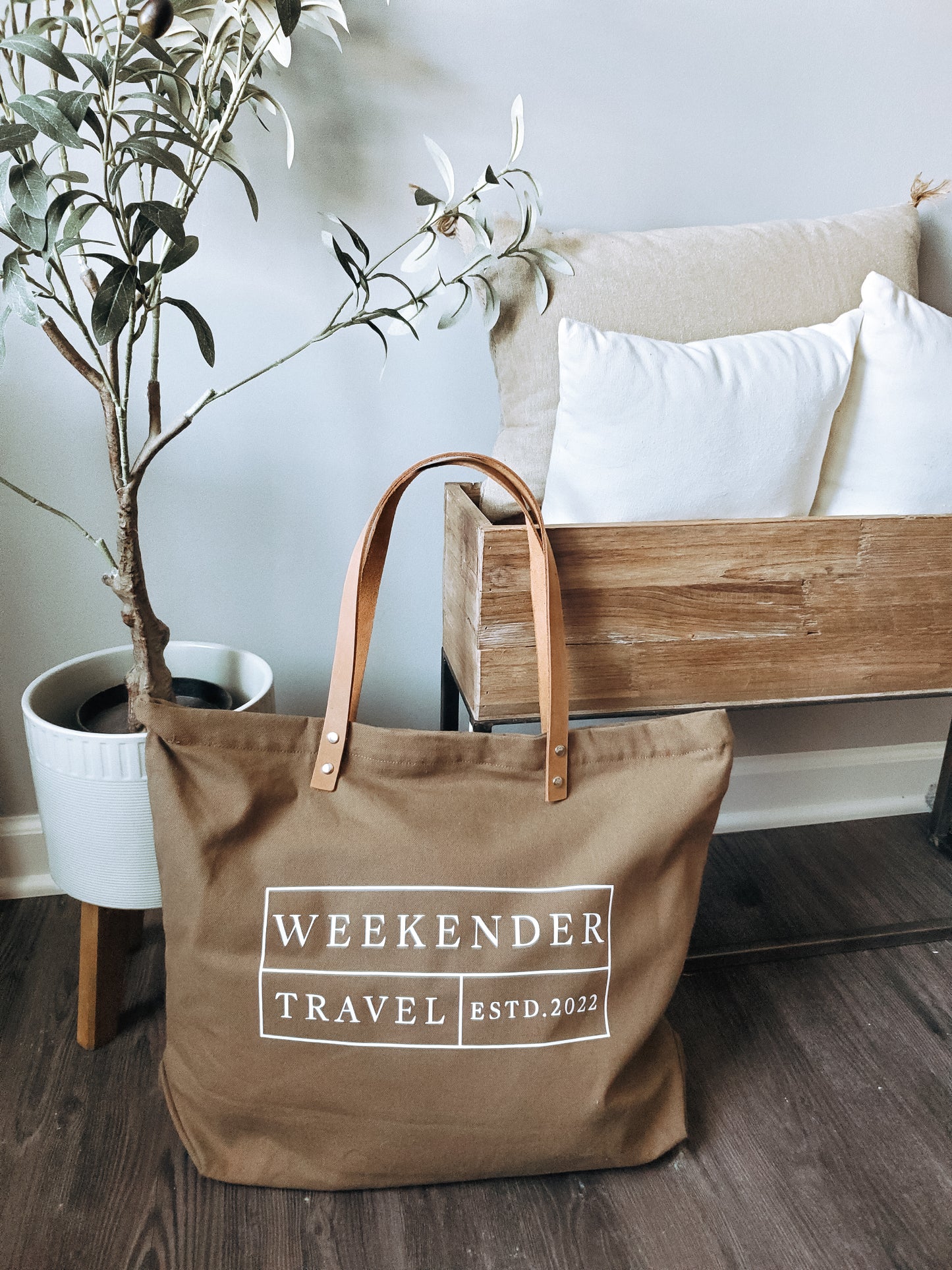 'weekender' large tote