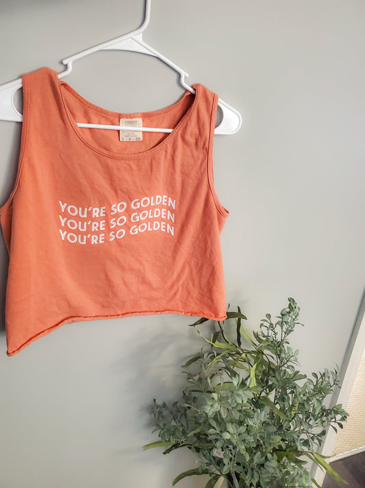 'You're So Golden' Crop Tank