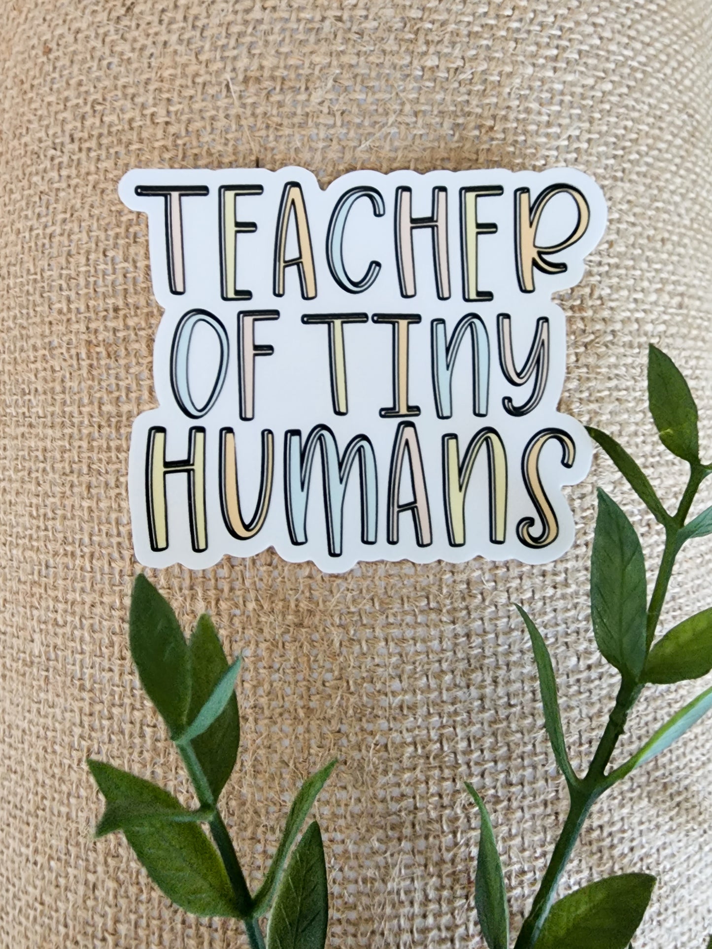 teacher of tiny humans sticker