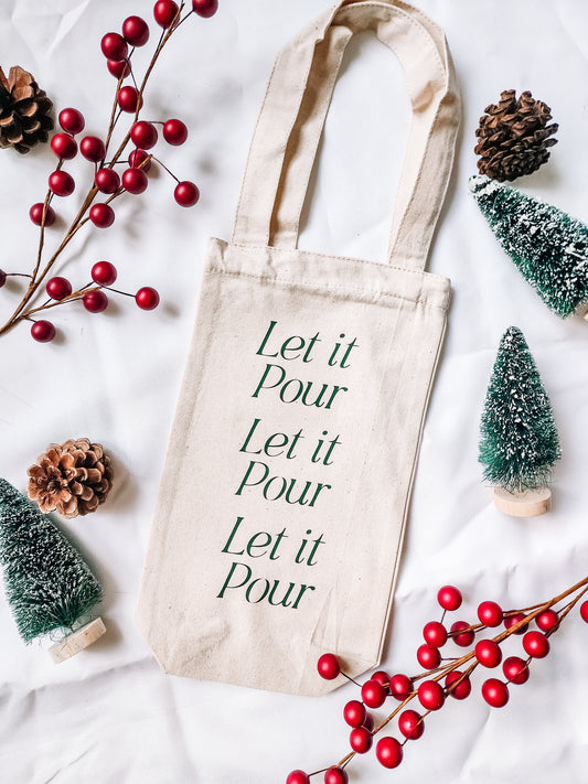 let it pour wine tote