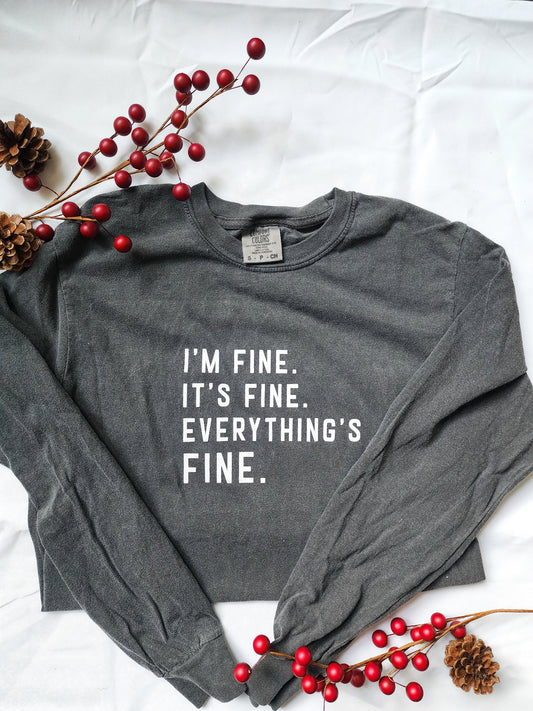 i'm fine. it's fine. everything's fine. long sleeve