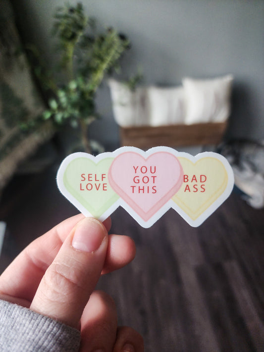 Candy Hearts Sticker