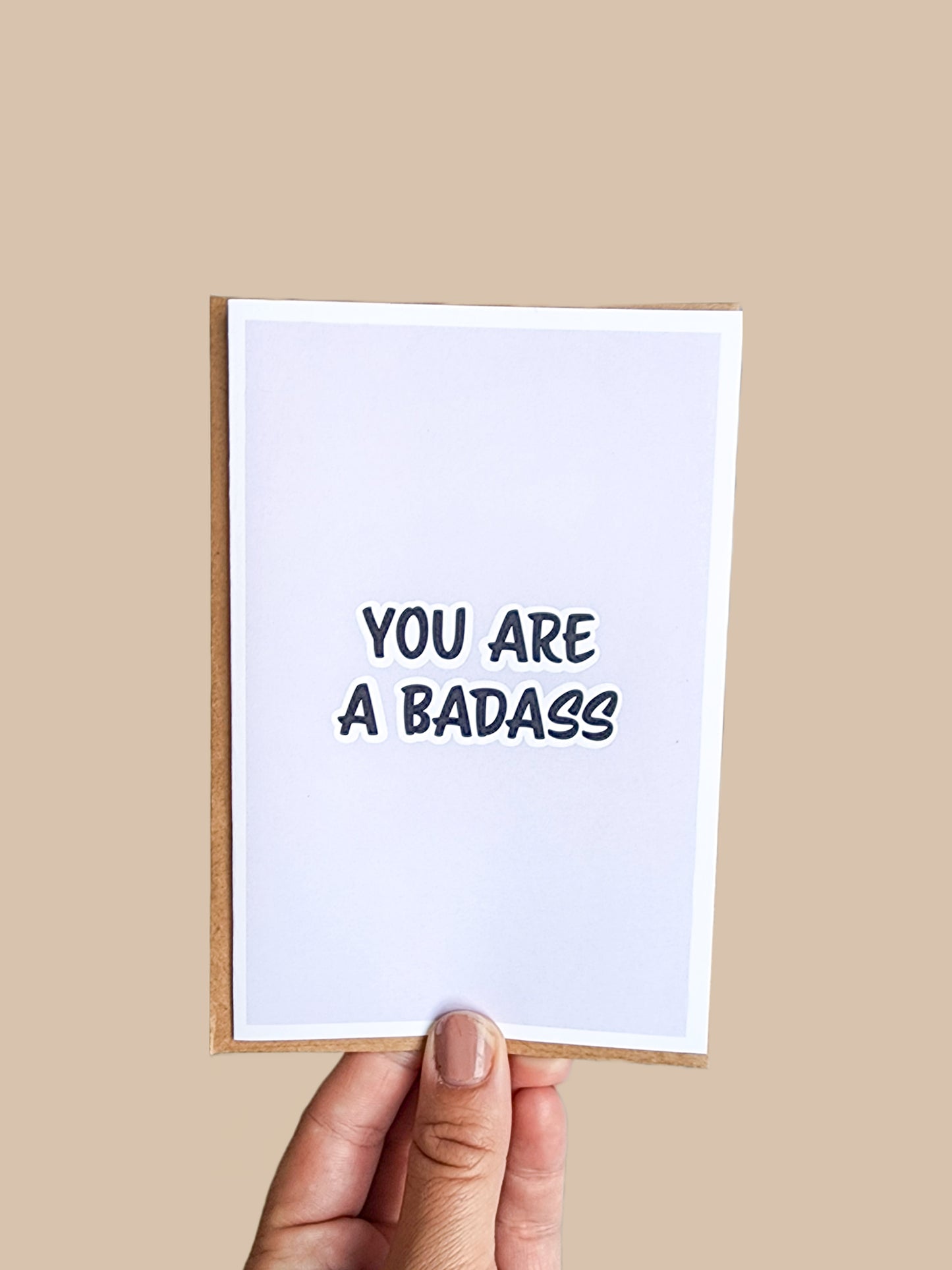 'you are a badass' card