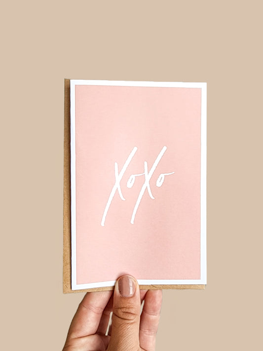 'xoxo' card