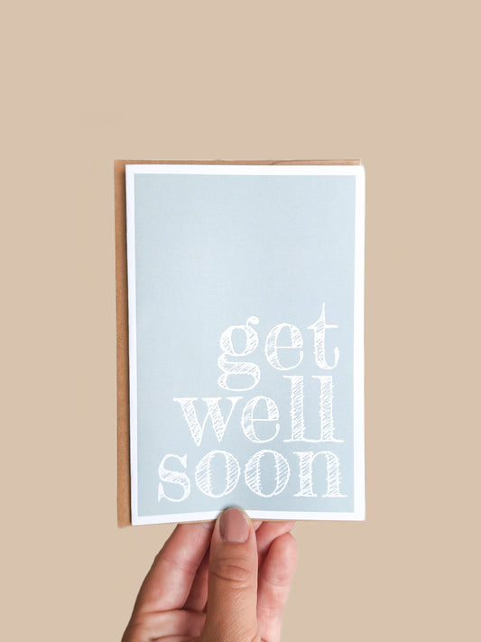 'get well soon' card