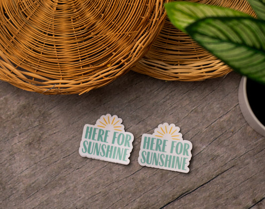 here for sunshine sticker